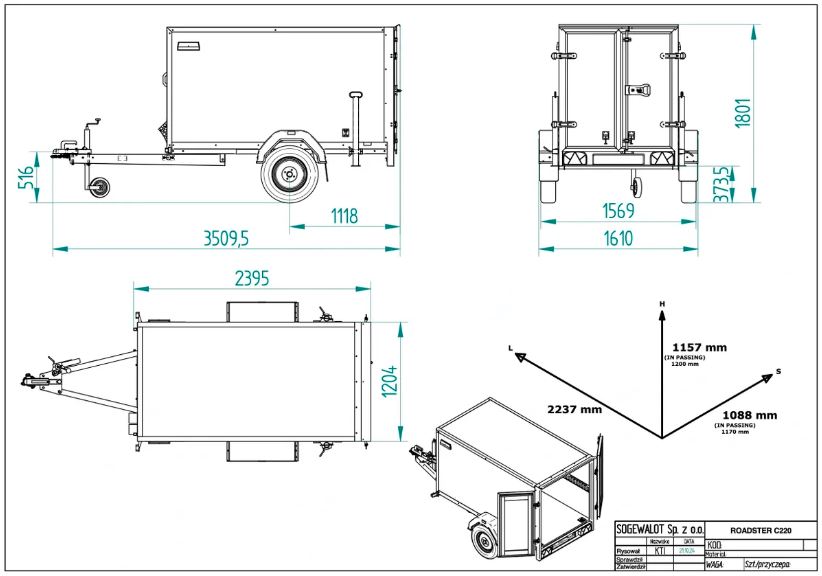 C220 dimensions